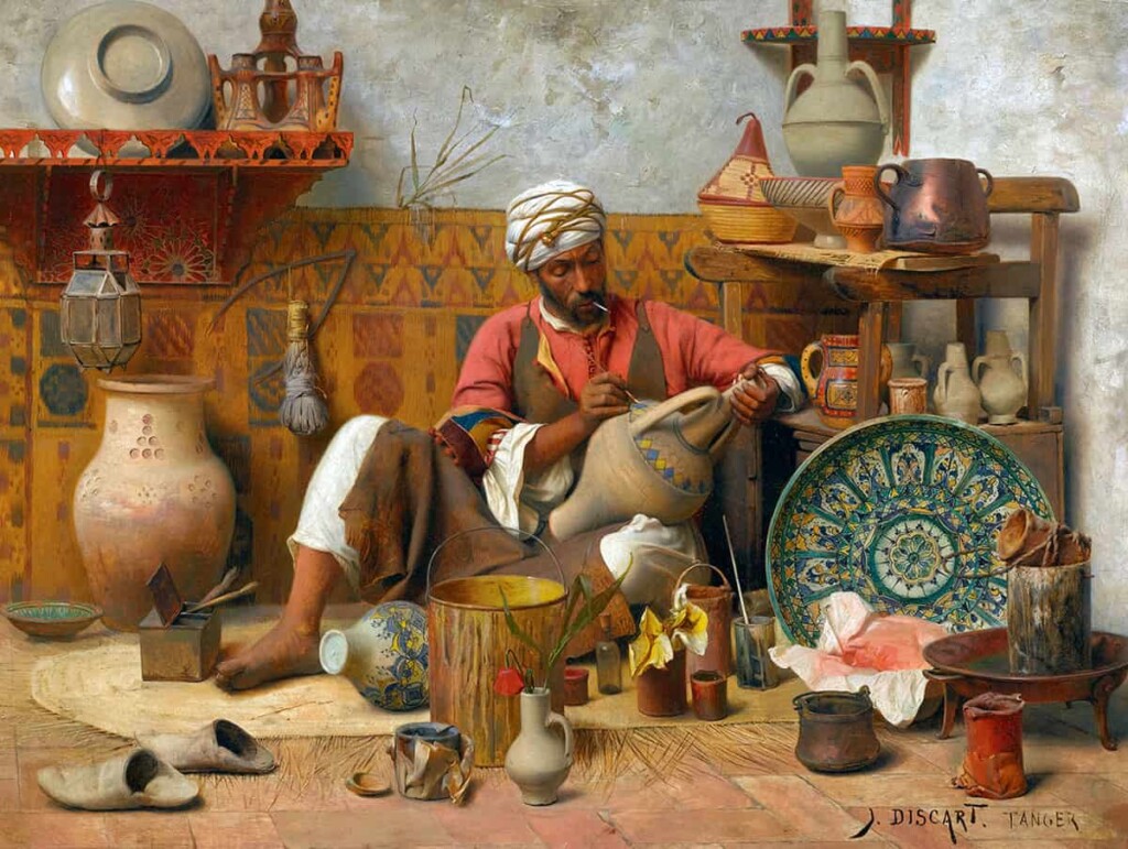 طنجه،-کارگاه-سفال-سازی---ژان-دیسکارت