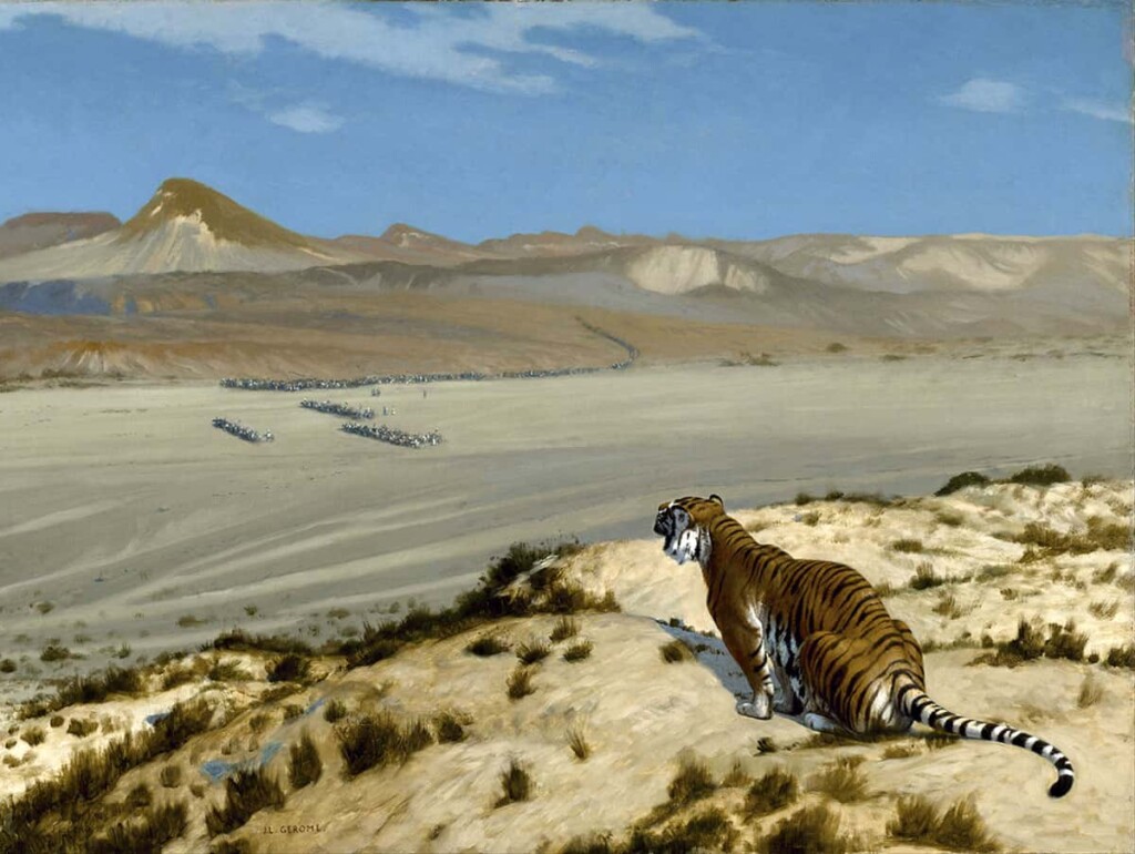 ببری-در-حال-نظاره---ژان-لئون-ژروم
