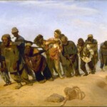 تابلو نقاشی قایق کشان رودخانه ولگا ایلیا رپین