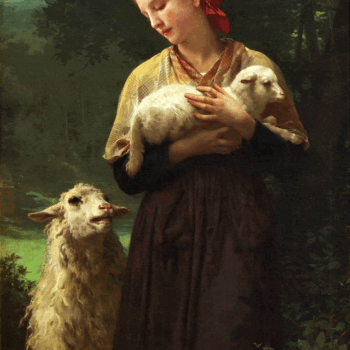 دختر-چوپان-و-بره---ویلیام-آدولف-بوگرو