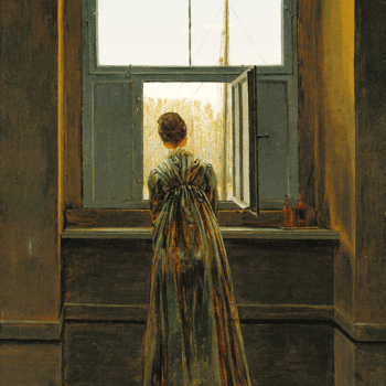 زن-در-مقابل-پنجره---کاسپر-داوید-فریدریش