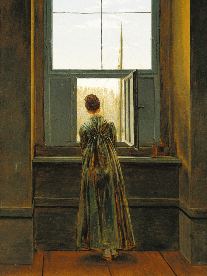 زن-در-مقابل-پنجره---کاسپر-داوید-فریدریش