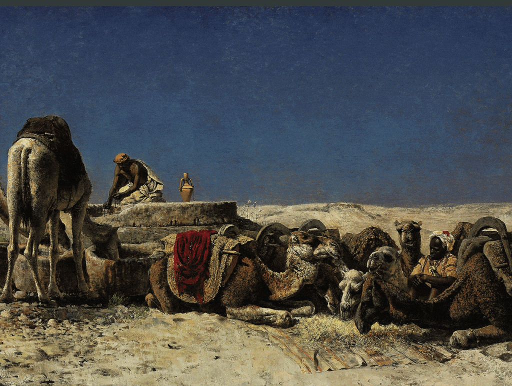 شترها-در-کنار-چاه---ادوین-لرد-ویکس