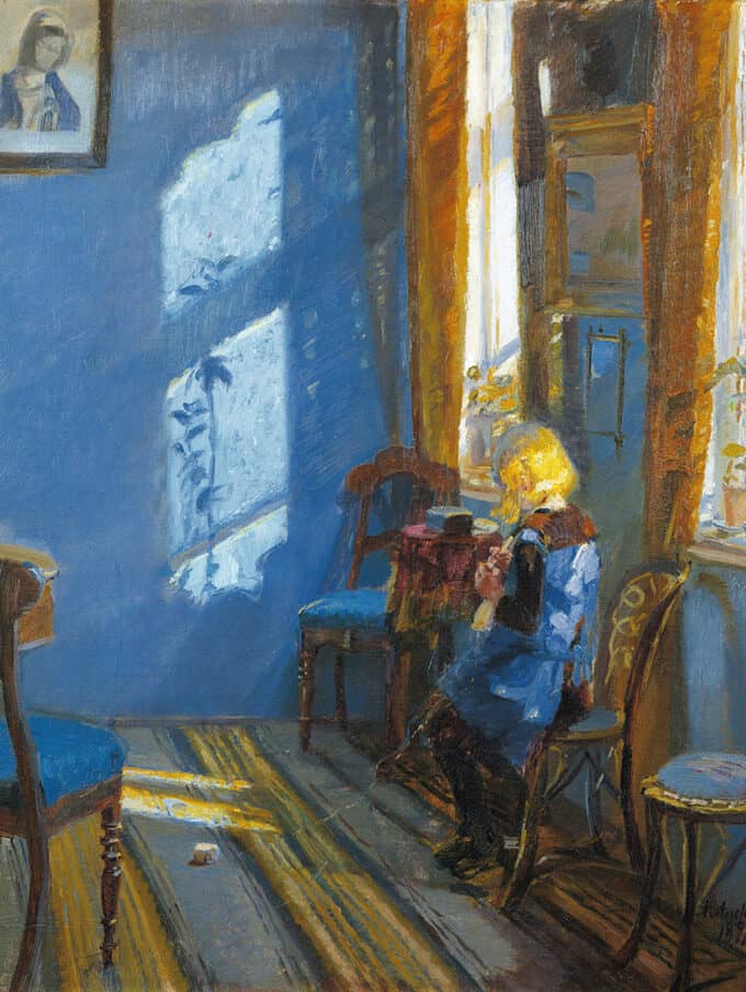 نور-آفتاب-در-اتاق-آبی---آنا-آنچر