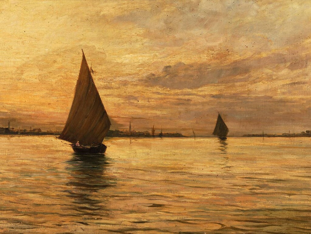 قایق-بادبانی-روی-دریا---پیدرو-فراجیاکومو