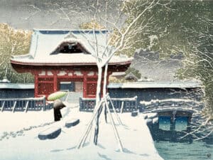 برف در پارک شیبا – هاسویی کاواسه
