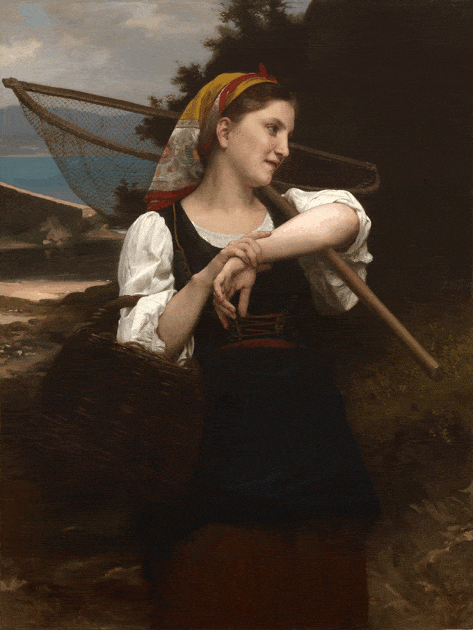 دختر-ماهیگیر---ویلیام-آدولف-بوگرو