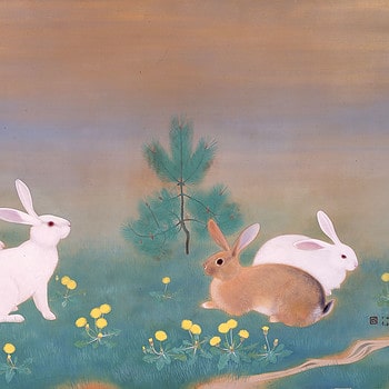 بازی-خرگوش-ها-در-بهار---اینشو-دوموتو