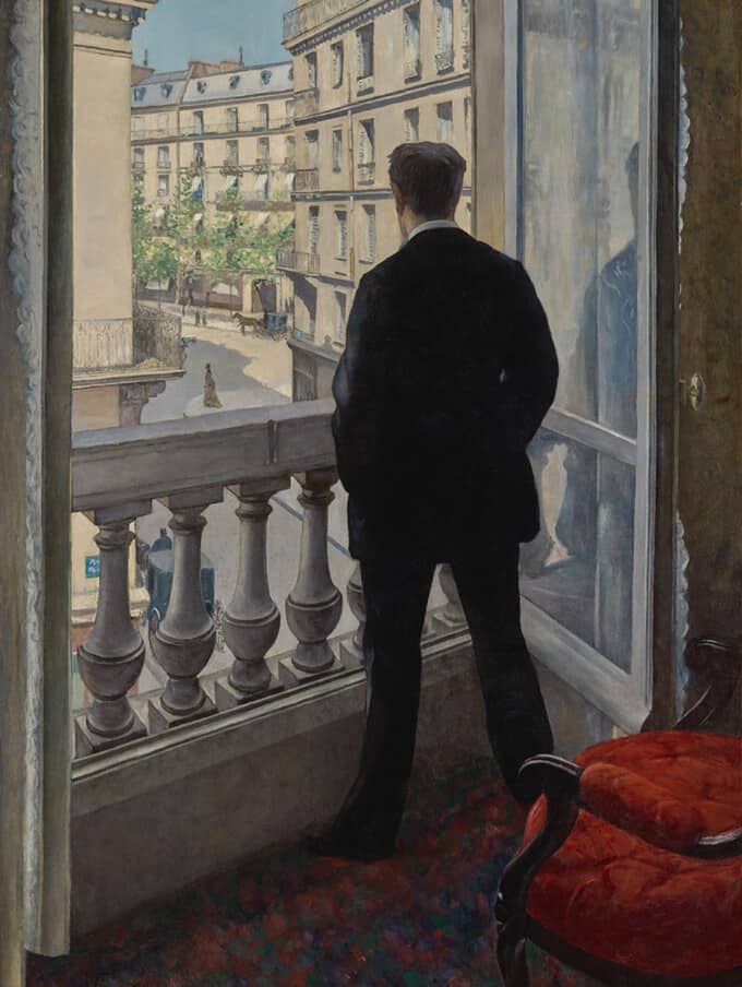 مرد-جوان-در-مقابل-پنجره---گوستاو-کایبوت