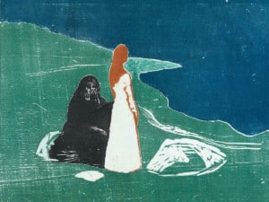 دو-زن-در-ساحل---ادوارد-مونک