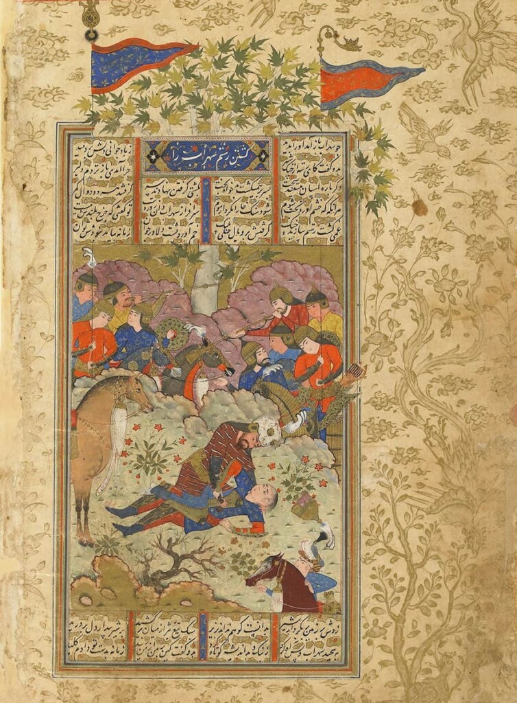 رستم-و-سهراب---هنرمندان-دوره-صفویه