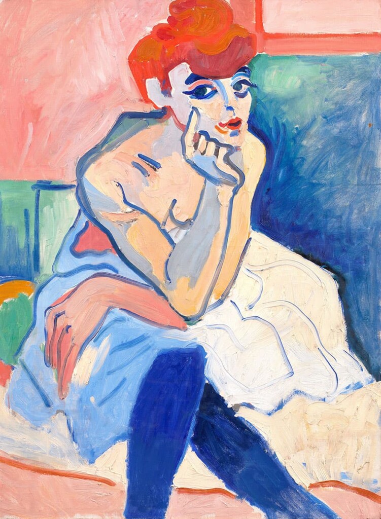 زنی-با-لباس-خواب---آندره-دورن