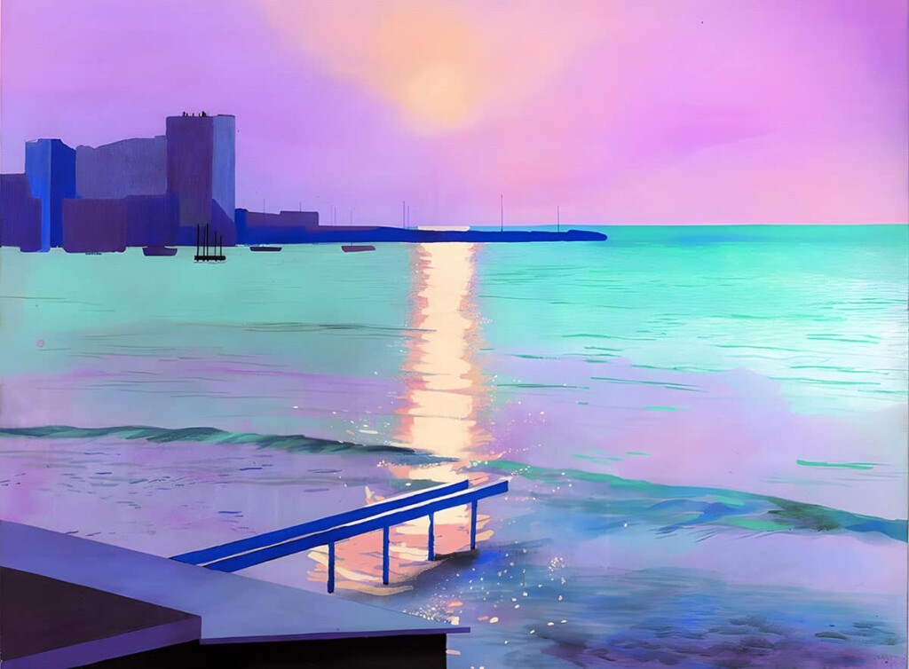 صبح-زود-در-سنت-ماکسیم---دیوید-هاکنی