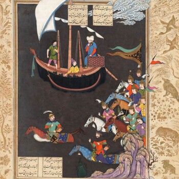 فریدون-در-راه-جنگ-با-ضحاک---رضا-عباسی