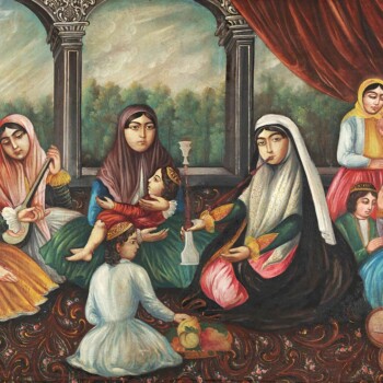 مهمانی-زنانه---هنرمندان-دوره-قاجار