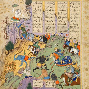 نبرد-طهمورث-با-دیوها---هنرمندان-قزوینی
