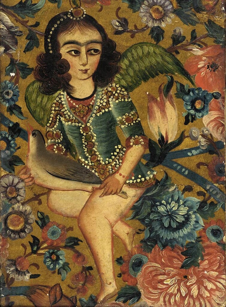 پرنده-و-فرشته---هنرمندان-دوره-قاجار